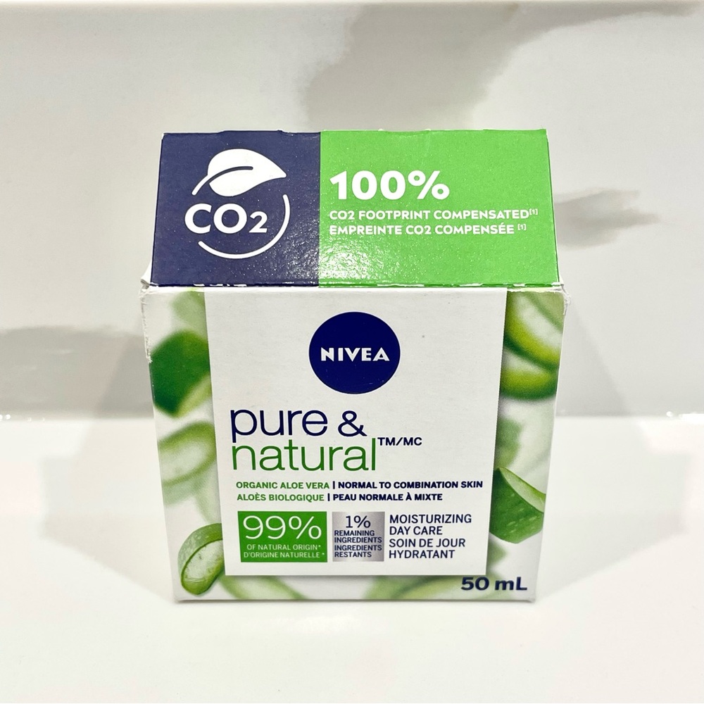 🔵3/$25 NEW Nivea Pure & Natural Moisturizing Day Cream